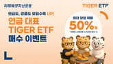 미래에셋자산운용, 연금계좌 대상 ‘TIGER ETF 매수 이벤트’ 진행