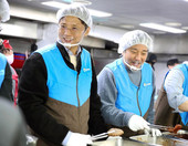 허서홍 GS리테일 대표·에드워드 리 셰프, ‘안나의 집’서 나눔 활동