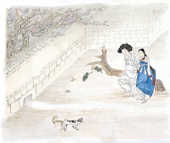 영화 ‘미인도’(2008)에 등장한 조선 후기의 풍속화가 신윤복의 작품. 사진 = 네이버 영화