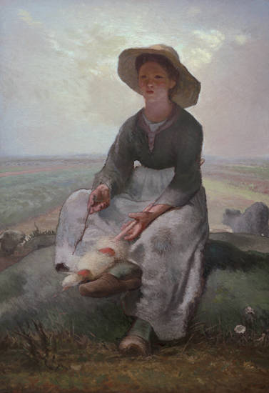 밀레, ‘양치기 소녀’(1870~1873년경)