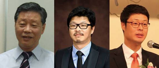 (왼쪽부터)조아제약의 창업주 조원기 회장, 장남 조성환 부회장과 차남 조성배 사장. 사진 = 조아제약