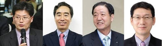 이번 주총에서 신규이사로 선임된 (왼쪽부터)이정진 종근당바이오 대표, 백승호 JW신약 대표, 박종전 서울제약 부회장, 박재홍 서울제약 부사장 모두 대웅제약 출신이다. 사진 = 각 기업