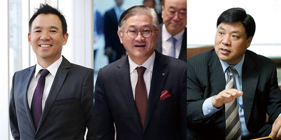 아시아·태평양 지역 부호 100위권에 포함된 한국인들. (왼쪽부터) 김정주 넥슨 창업자, 서경배 아모레퍼시픽그룹 회장, 서정진 셀트리온 회장. 사진 = 연합뉴스